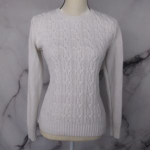 Tommy Hilfiger Women's Cable Knit Sweater Large